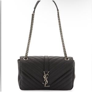 Authentic YSL Soft Envelope Black Shoulder or crossbody bag purse
